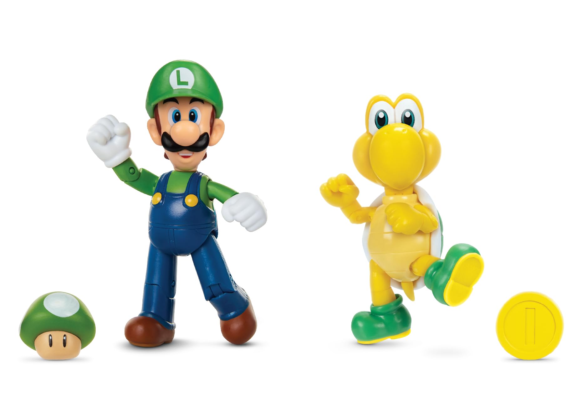 

SUPER MARIO Mlec tech Nintendo Figure 2 Luigi Koopa Troopa 4 Pack &