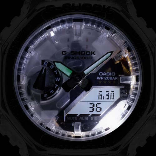 Casio G-Shock GMA-S2140RX-7A S Series Mid-Size Watch, 40th Anniversary Clear Remix, Limited Edition, Boys' Size, Overseas Model