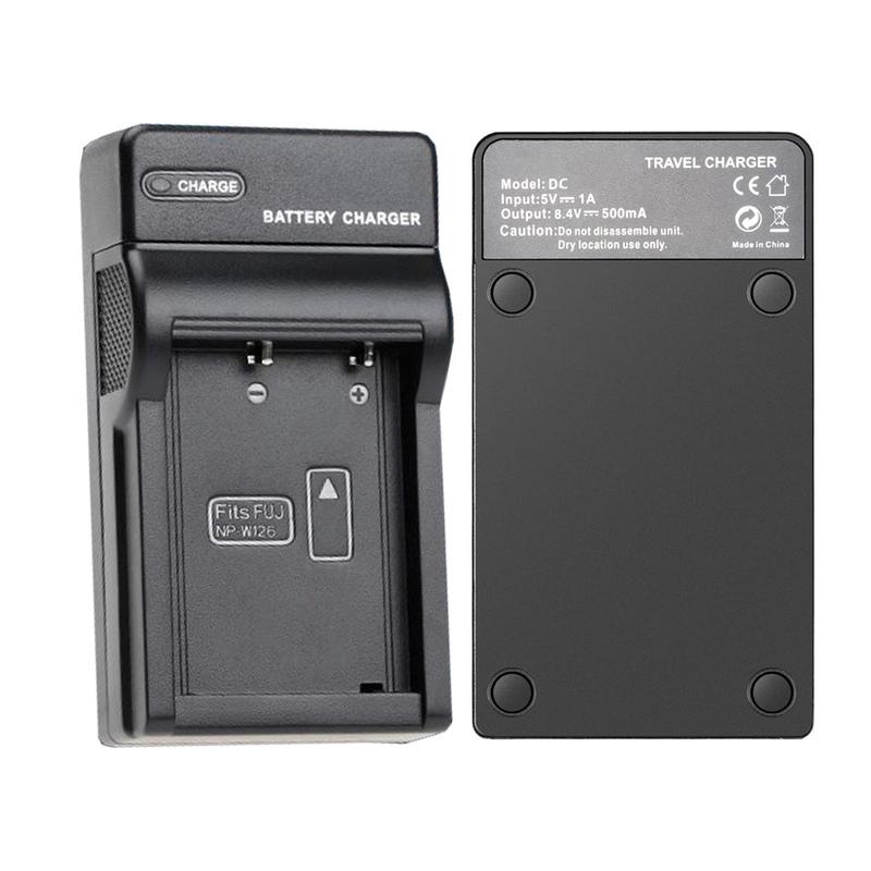 BC-W126S Battery Charger for NP-W126 NP-W126S Battery Fujifilm X-T1 X-T2 X-T3 X-T10 X-T20 X-T30 X-T30 II X-T100 X-T200 X100F