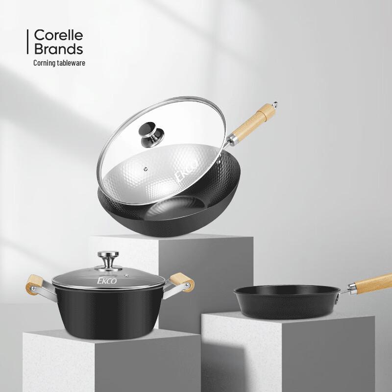 VISIONS Corning EKCO Extreme Iron 3-Piece Cookware Set