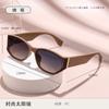 Wind sunglasses Internet celebrity retro curved sunglasses fashion trend street shot high-end sunglasses