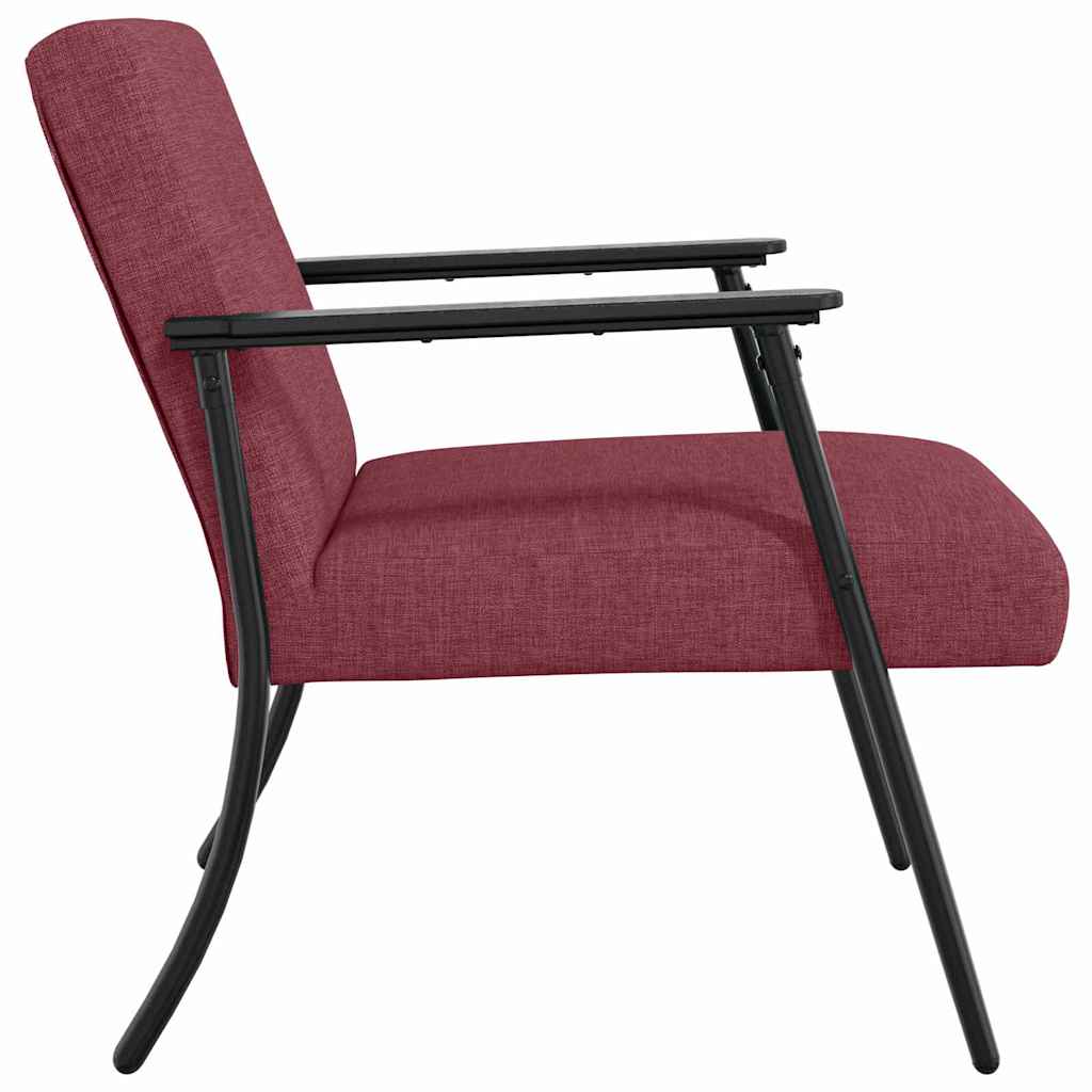 Armchair Burgundy Fabric