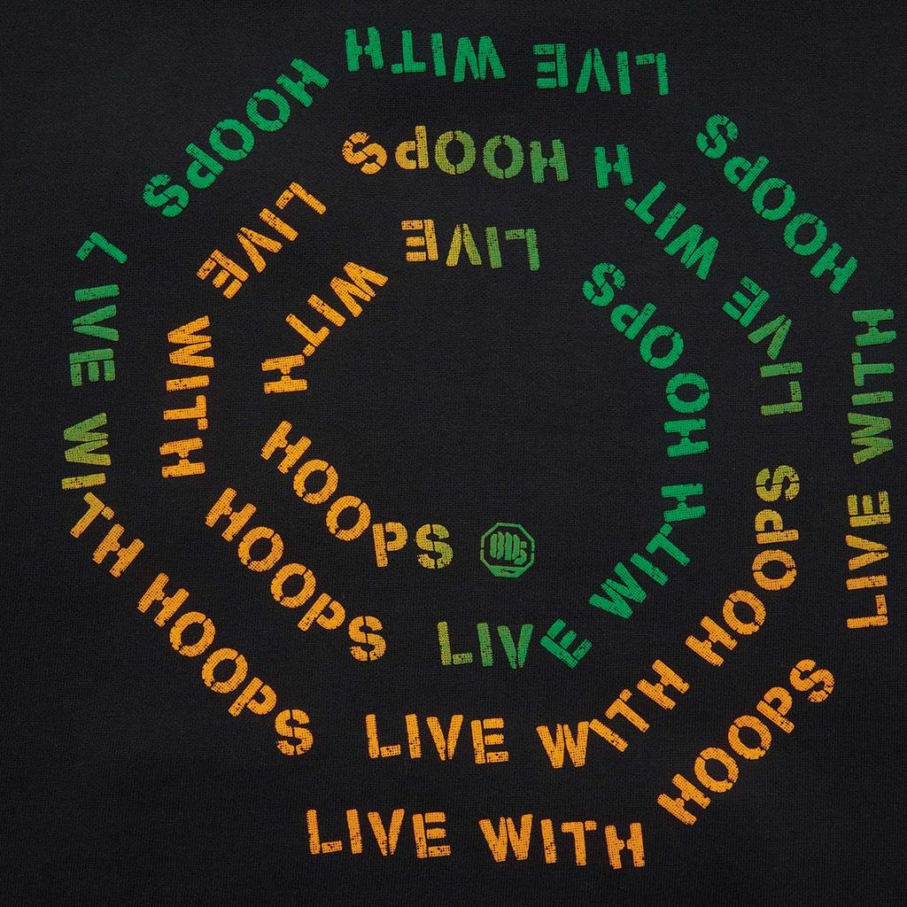 Li Ning Basketball Series Hooded Loose Letter Pullover Long Sleeve Fleece Sweatshirt Men Sweatshirt Black AWDU503-1