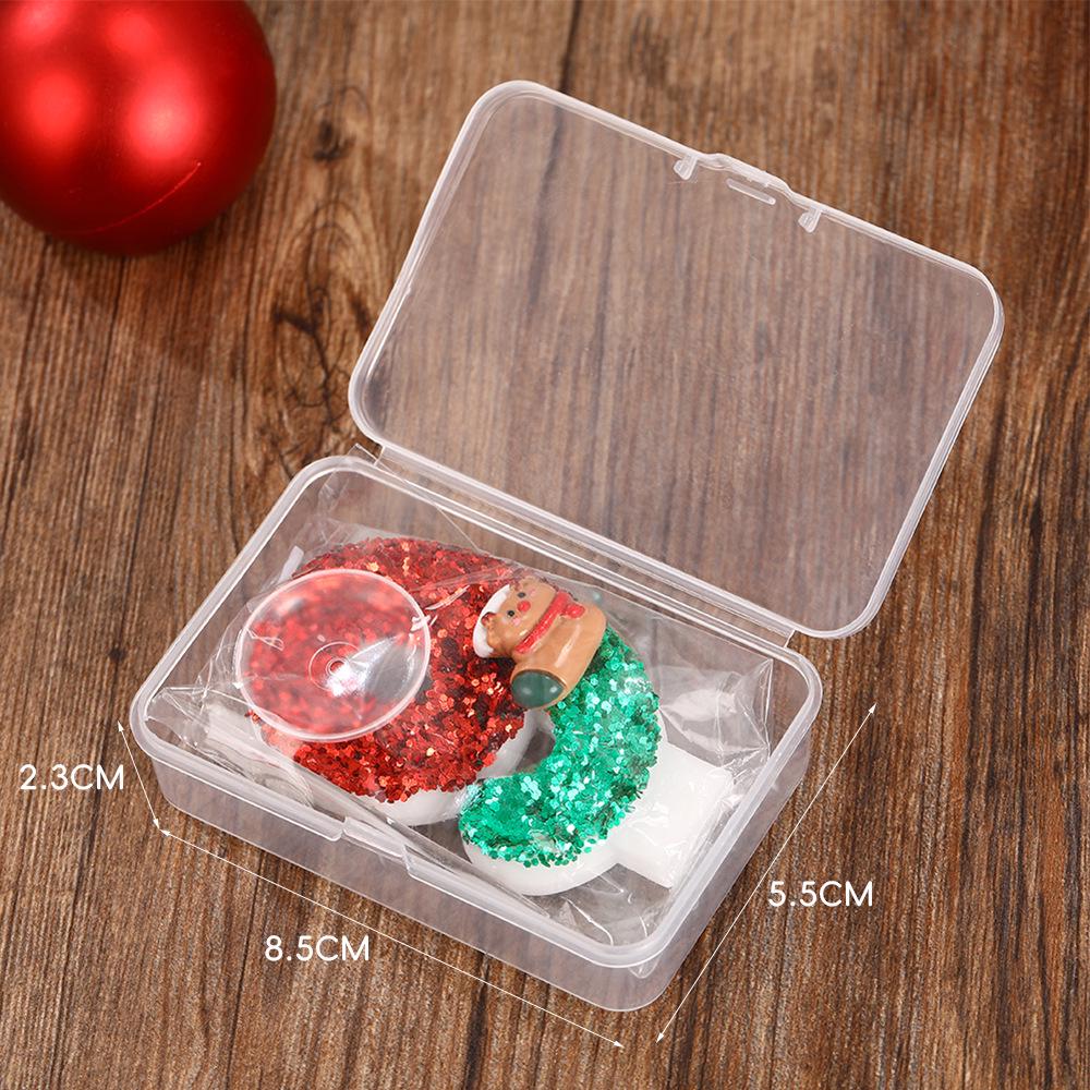 Creative Cartoon Deer Christmas Stockings Cake Decoration Candles – Perfect for Holiday Parties