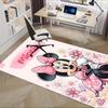 Office Carpet, Desk Mat, Gift for Home Decor, Minnie Mouse Floral Rug, Cute Cartoon Floor Covering, Soft and Warm Mat for Room, Decorative A