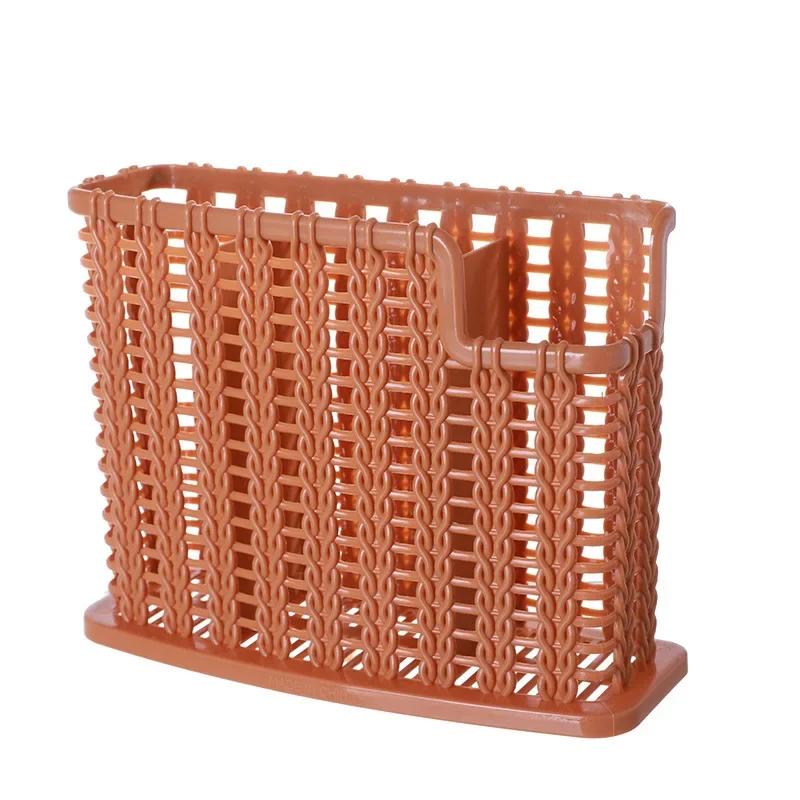 

Стойки для сушки посуды Подставка для ножей Сливная полка Органайзер для столовых приборов Ложка Вилка Держатель палочек для еды Поднос для кухонных принадлежностей для кухонного органайзера коричневый