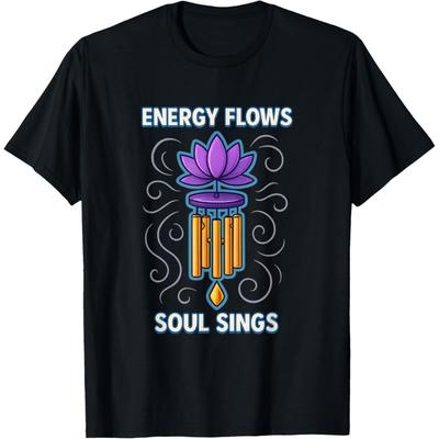 Wind Chimes for Spiritual Seekers - Feng Shui Meditation T-Shirt(2)