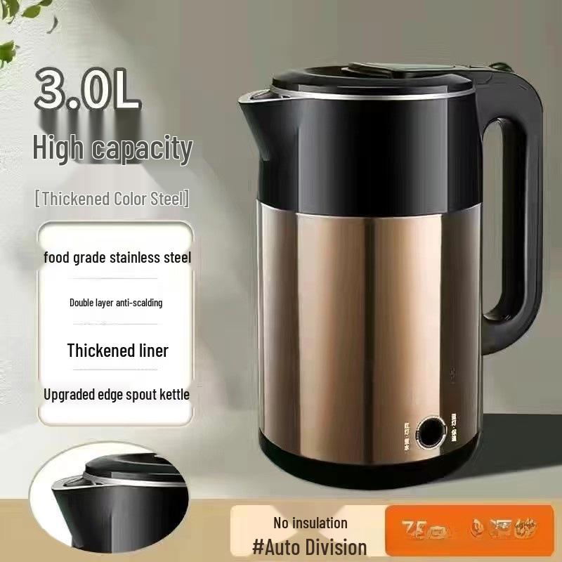 Large Capacity Electric Kettle with Auto Power-Off and Anti-Dry Burn Protection