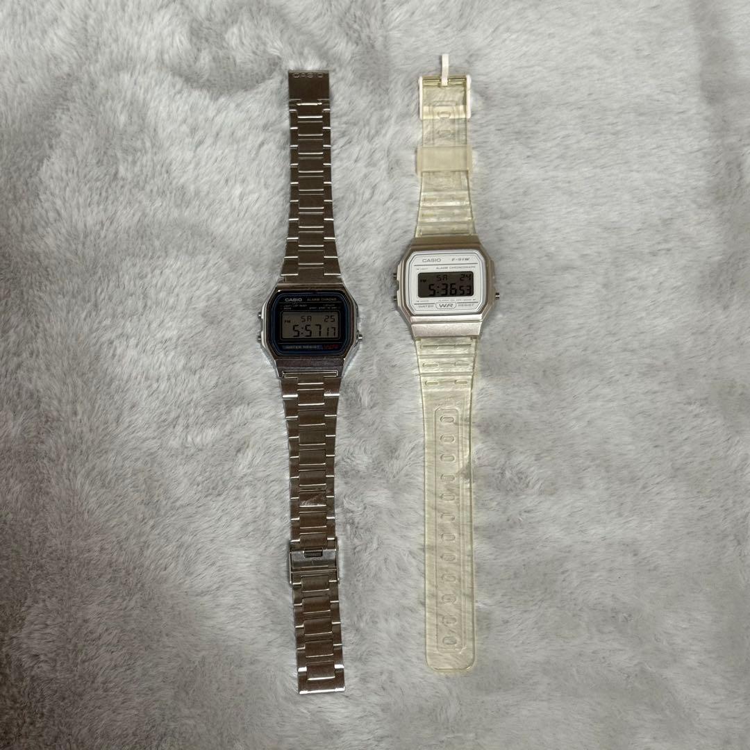 Casio CASIO digital watch A158WA-1JH F-91WS-7JH