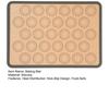 Baking Mat Non-stick Silicone Baking Mat with 30 Rings 0.75mm Thick Heat Resistant Oven Mat Cookie Kitchen Mat