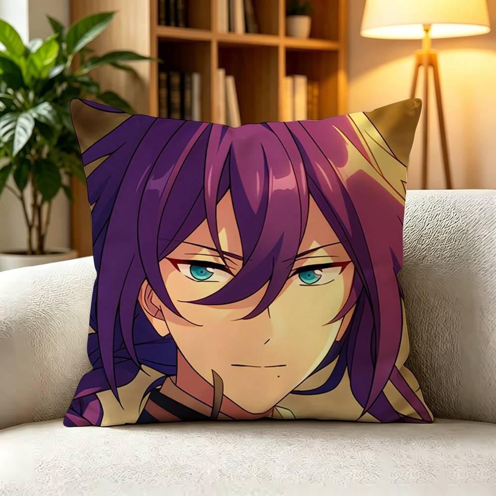 EEnsemble Stars Mayoi Ayase Square DoubleSided Printed Pillow Case Bedroom Bedside Pillow Sofa Cushion Cover