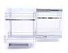Magic Corner Double-Sided Full Bottom White Drawer