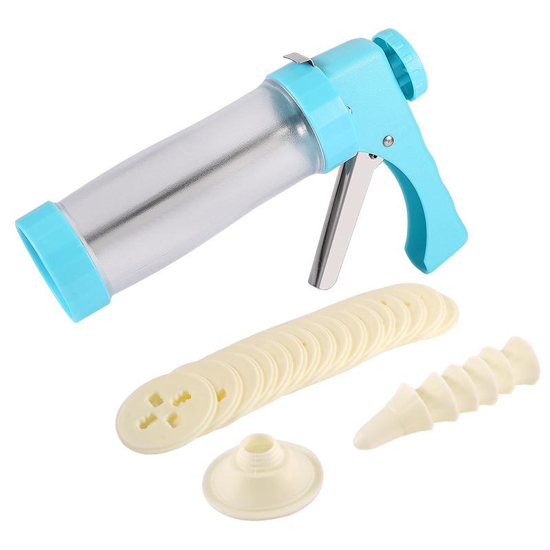 Cookie Decorating Set: Gun, Molds, Nozzles, Melting Tools, DIY Icing for Perfect Bakes