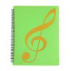 File Folder Waterproof Spiral-bound Sheet Music Binder 10 13 Inches 20 Sleeves Double Sided for Violinist Pianists