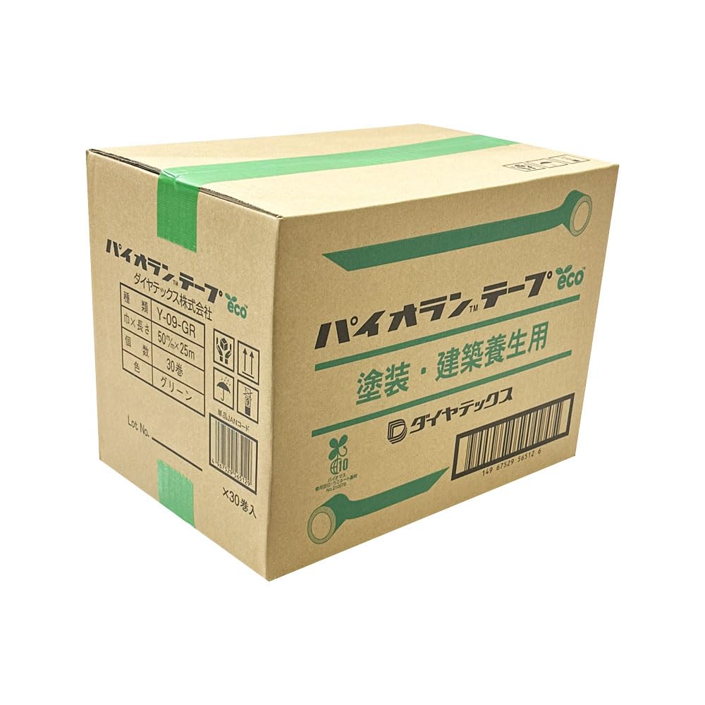 

в коробке Diatex Pioran Curing Tape 50мм x 25м [Продается коробкой] Покраска/Архитектура Y-09-GR (30 рулонов) зелёный