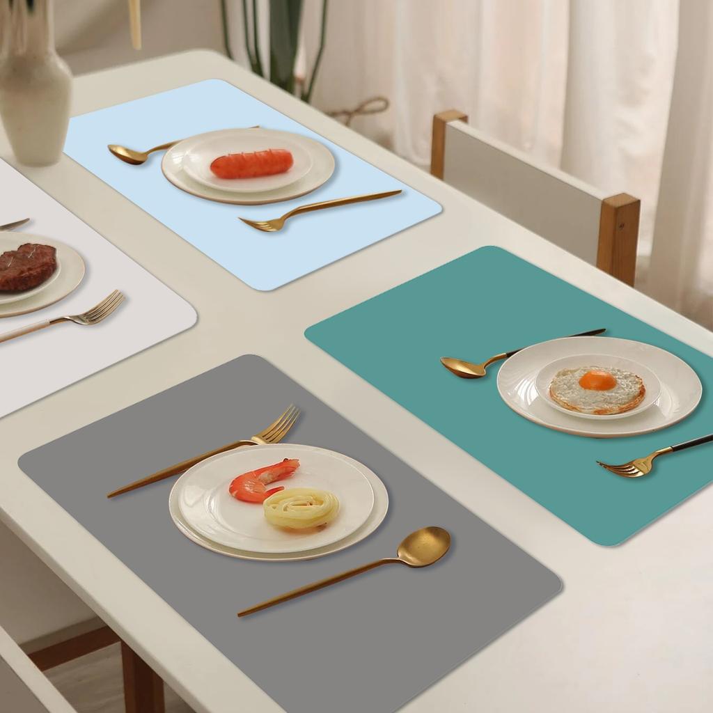 40x30cm Lebensmittelqualität Silikon Wasserdichtes Tischset Wärmedämmung Rutschfestes Waschbares Tischset Für Die Abtropfmatte In Der Küche