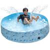 Folding Pool, No Inflation Required [A Pool That Will Make Kids Smile] Dog Pool, Pet Pool, Vinyl Pool, Balcony, Indoor, Home Use, 120x30cm, 160x30cm