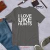 I Love Uke Hunts T Shirt Funny AdulT Vintage Washed Breathable Soft Unisex Stretched Streetwear Versatile Slightly Graphic