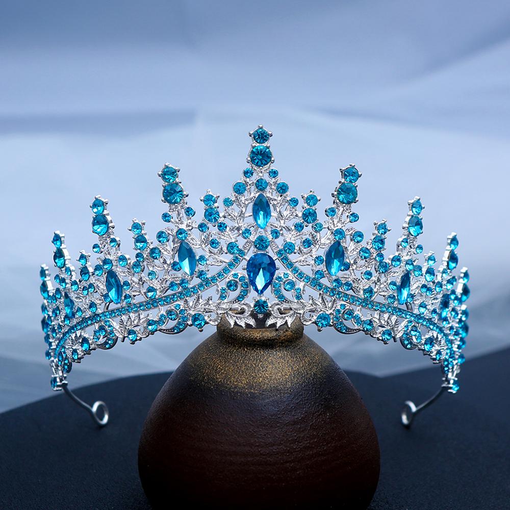1pc Exquisite Fashion Sparkling Gems Hair Crown Multi Layered Royal Design Perfect Looks Pageant Glam Fantasy Cosplay Elegance