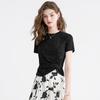 Women's Twisted Hem Round Neck T-Shirt