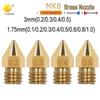 MK8 Brass Nozzle for 3D Printers - Engraving Accessory