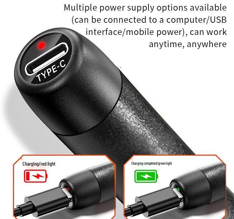 Portable USB Charger Soldering Iron Set, 5V 8W, 800-1000mAh Battery, Digital Display