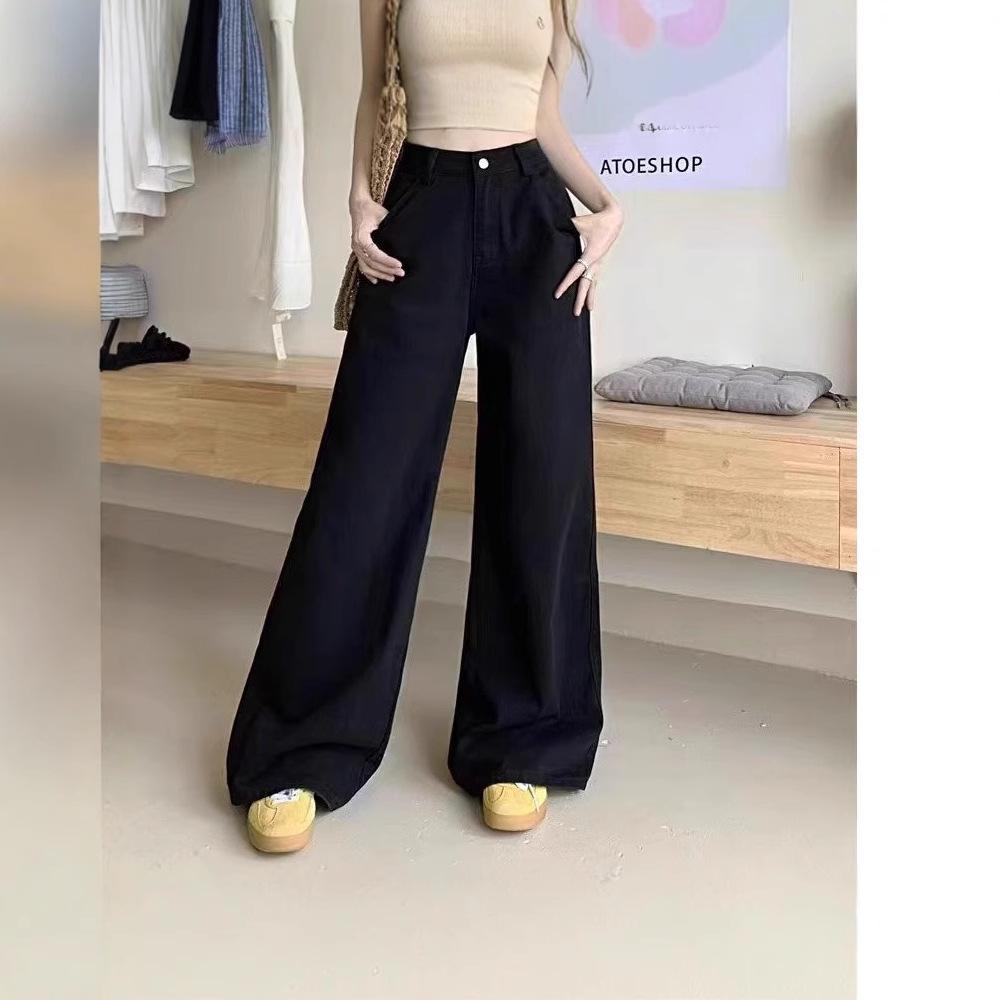 Women s Light Blue High-Waisted Wide-Leg Jeans - Autumn 2024 Collection 2XL