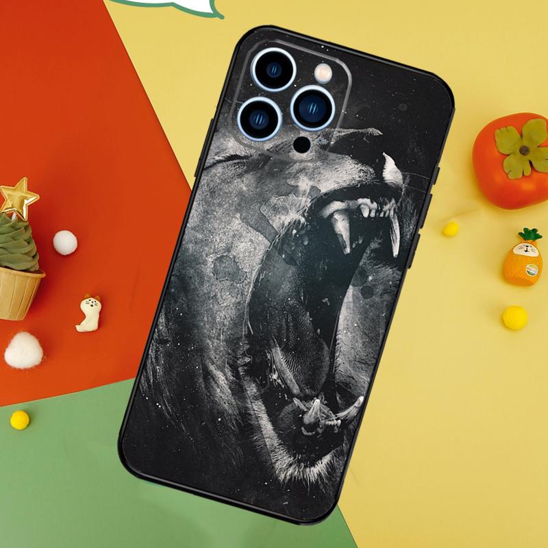 Roaring Lion Phone Case For iPhone 17 Pro Max16 15 14 13 11 12 Pro Max Plus 12 13 Mini 16e 17 Air Cover