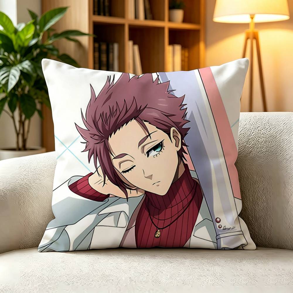 I-Itoshi Sae Blue Lock Soccer Boy Square Double-Sided printed Pillow Case Bedroom Bedside Pillow Sofa Cushion Cover