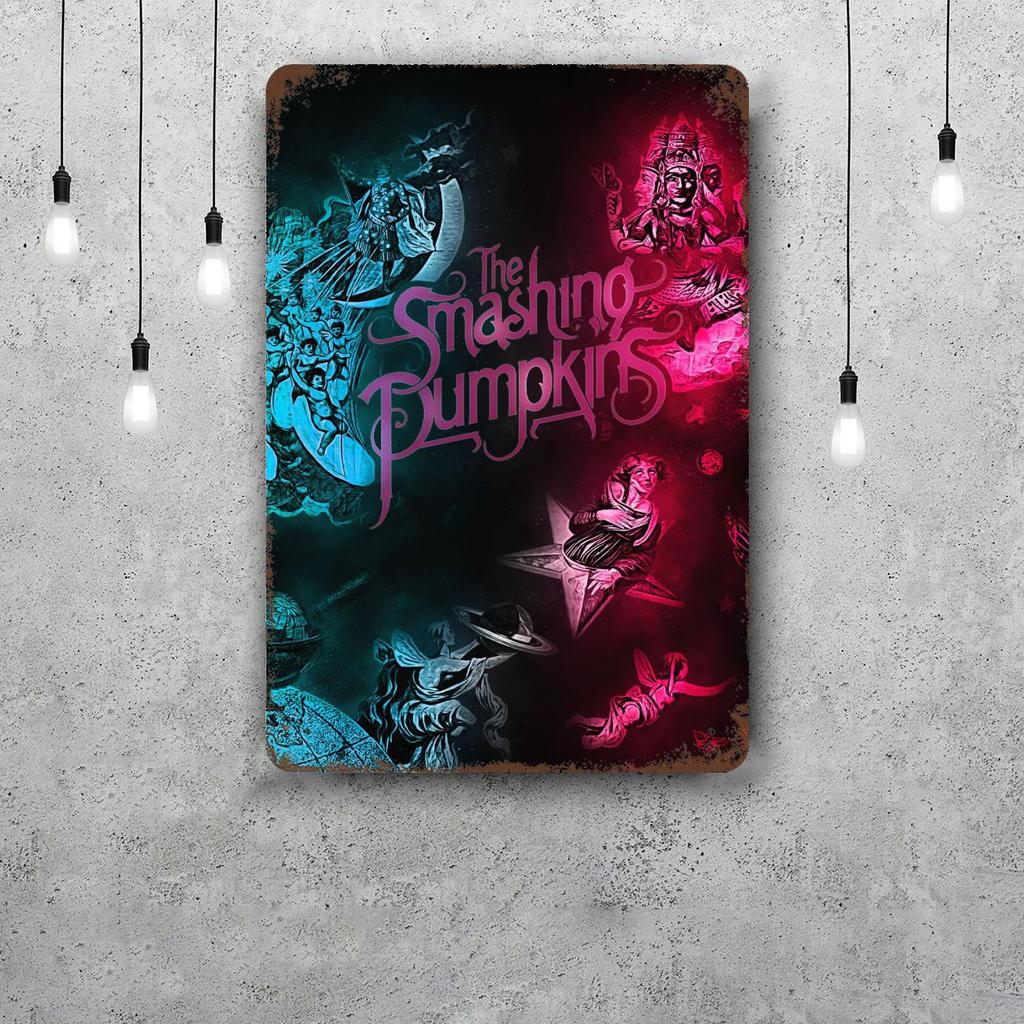 Smashing Pumpkins Music Concert Decor Metal Signs Tin Signs Captain Poster Decor for Bar Pub Club Man Cave Wall Decoration
