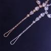 Gorgeous Cubic Zirconia Chain Anklet for Women Exquisite Copper Color Ankle Bracelet Barefoot Sandals Foot Jewelry