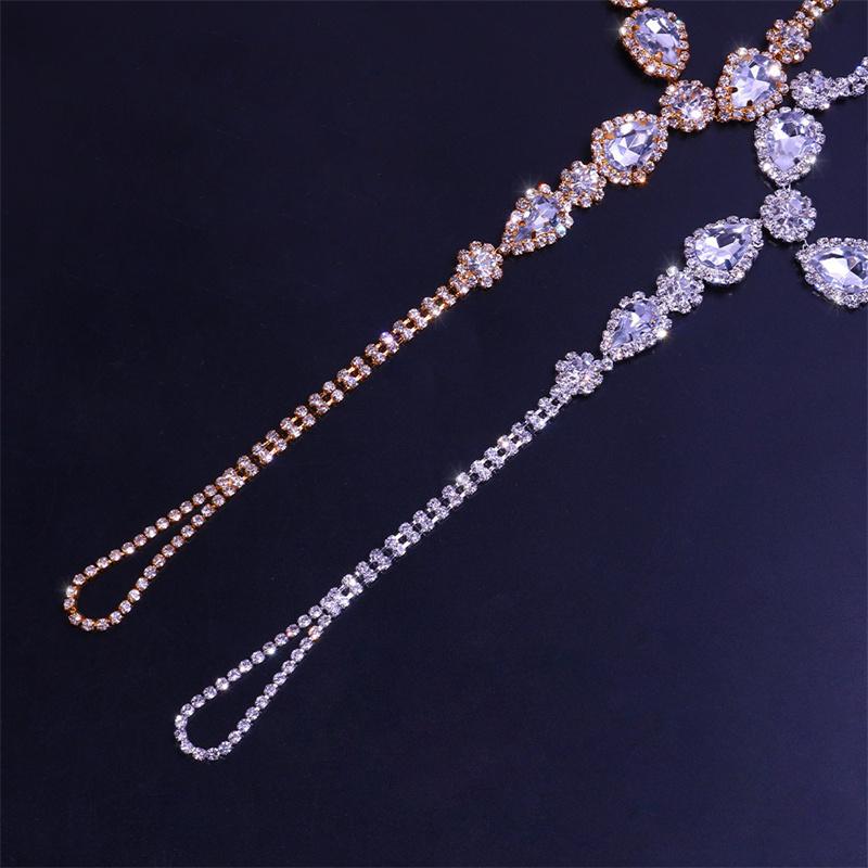 Gorgeous Cubic Zirconia Chain Anklet for Women Exquisite Copper Color Ankle Bracelet Barefoot Sandals Foot Jewelry