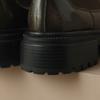 Fashion Women's New Autumn/Winter Round Head Genuine Leather Cowhide Elastic Mid Heel Thick Bottom Large Leg Chelsea Short Boots