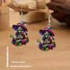 Spooky Witch Ghost Acrylic Halloween Earrings