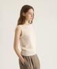 Oteumilkape Linen Sleeveless Knit - Ivory