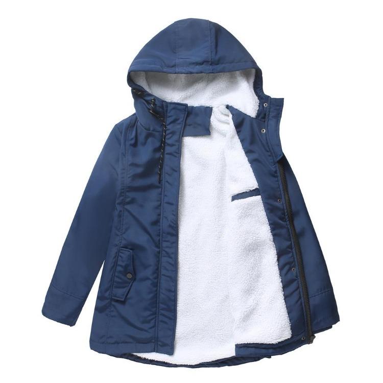 Women Thickened Lamb Velvet Cotton Parka Coat Autumn Winter Warm Casual Hooded Coat