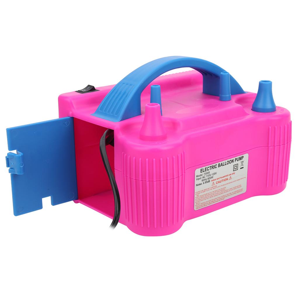 Pompă Electrică de Baloane Suflantă Umflator cu Aer 2 Duze Mic Portabil Putere Mare 600W Rata Stabilă