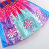 Cosplay Children's Candy Dress With Candy Hat Cosplay Costume Fashion Prom Costume  Kids