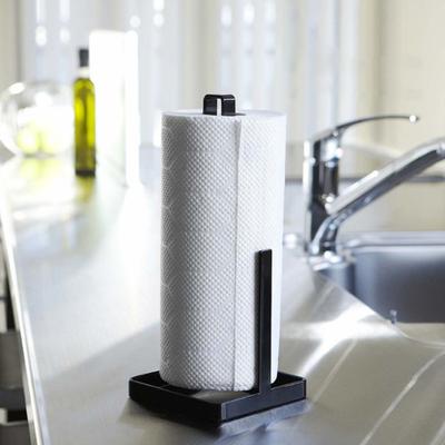 Portarotolo con Base Stabile Antiscivolo Acciaio Inossidabile Resistente Portasciugamani di Carta Moderno Dispenser da Banco Autoportante
