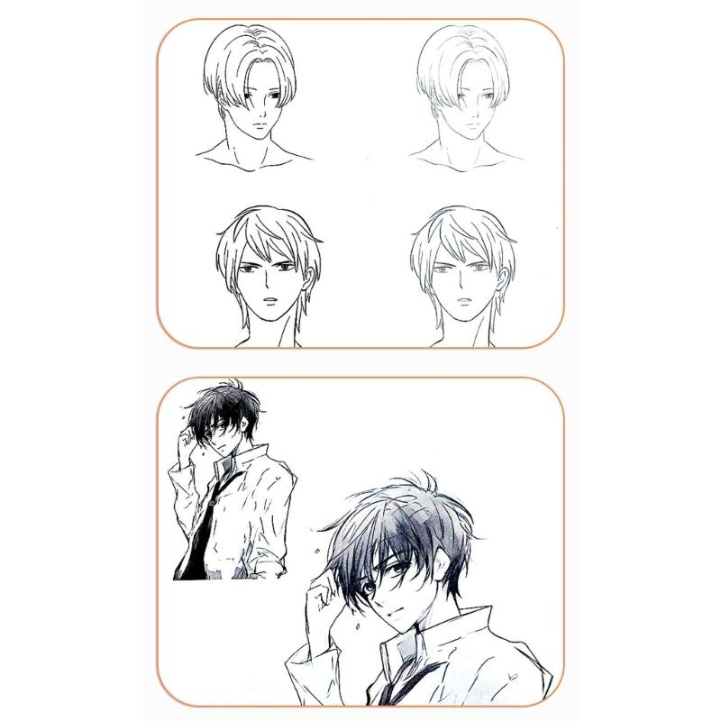 Animes Character Line Art Drawing Book Reusable Tracing Sketchbook For Aspiring Artists