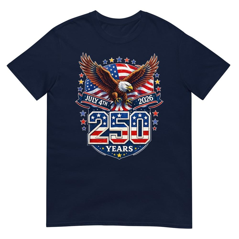 250 Years American 1776 2026 250th Usa Birthday 4th Of July Tshirt