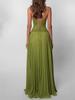 Damenmode Rückenfreies Neckholder-Rüschenkleid - Sexy und Stilvolles tief ausgeschnittenes Design