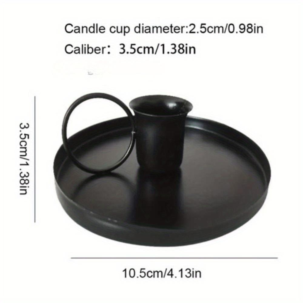 Portable Candle Holder Desktop Candlestick Adornment Metal Candlestick Taper Candle Holder with Handle Home Wedding Decorations