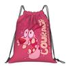 Custom Cowardlyes Dogs Anime Drawstring Bag for Training Yoga Backpacks Men Women Slapstick Sports Gym Sackpack