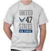 United States Air Force USAF Militär 47 Damen oder Herren Rundhals T-Shirt