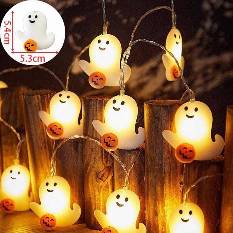 LED Halloween decorative lights, pumpkin ghost light string, bar decoration, illuminated ghost festival atmosphere lights