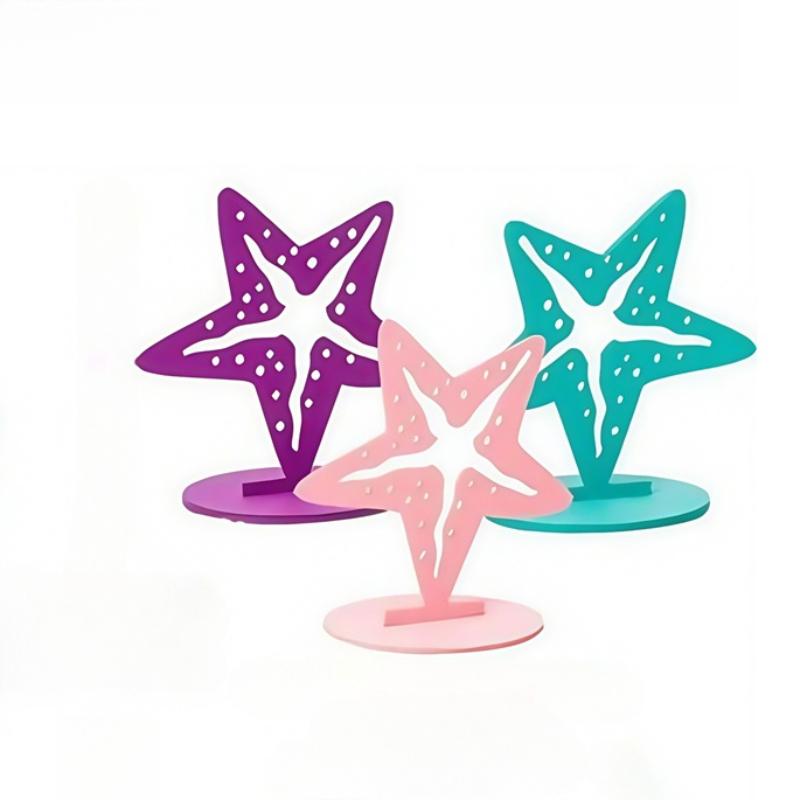 3-Piece Underwater Theme Party Decor Set - Mermaid Birthday Felt Table Centerpiece & Ocean Decorative Ornaments