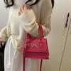 Popular fashion handbag summer new small fresh sweet bow messenger small square bag