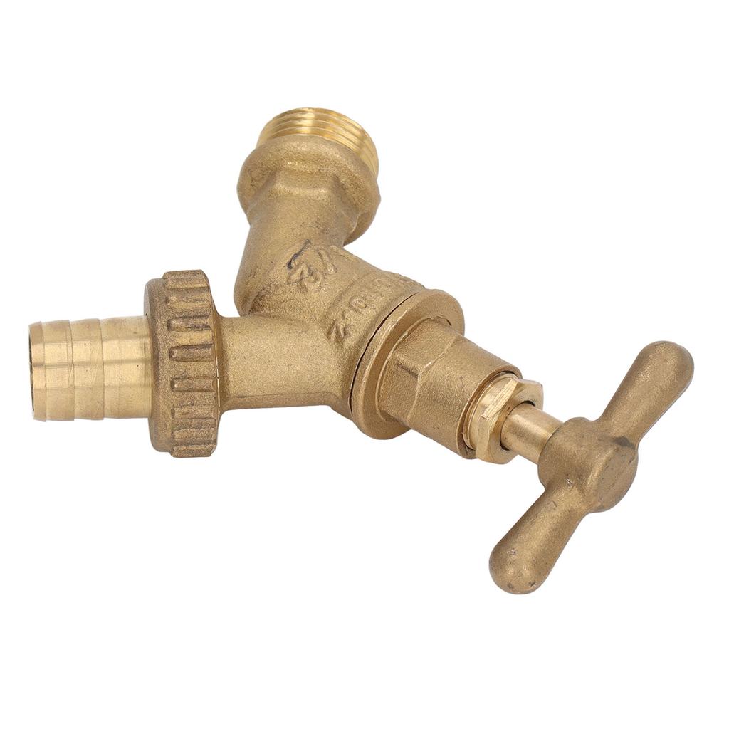 Irrigation Hose Bibb 12in Outlet 34in Inlet Brass Faucet High Strength Wear Resistant Hose Spigot