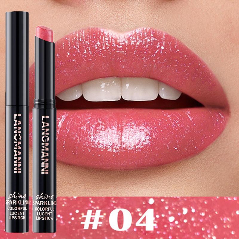 Rossetto perlescente al diamante, impermeabile, a lunga tenuta, antiaderente, opaco, vellutato, lucido, labbra rosse sexy, cosmetici per il trucco